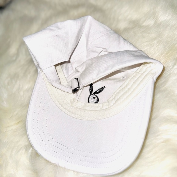 New Playboy White Cap - Picture 2 of 2
